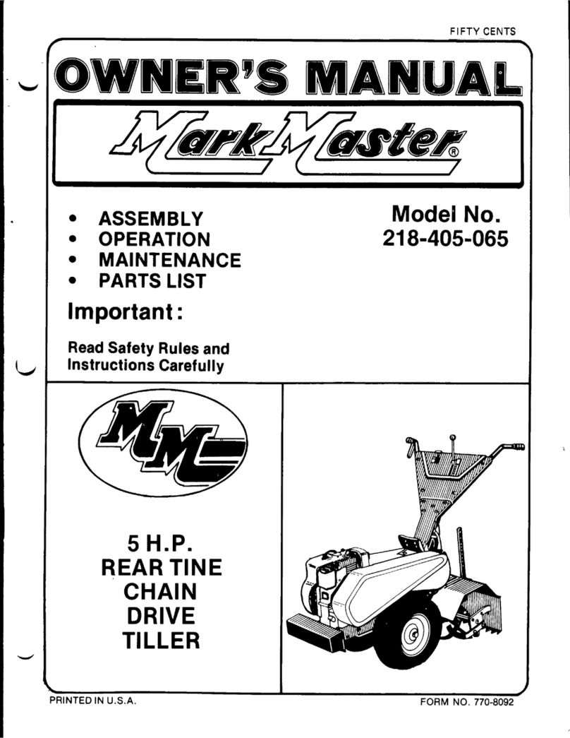 MTD Mark Master 218-405-06 User manual