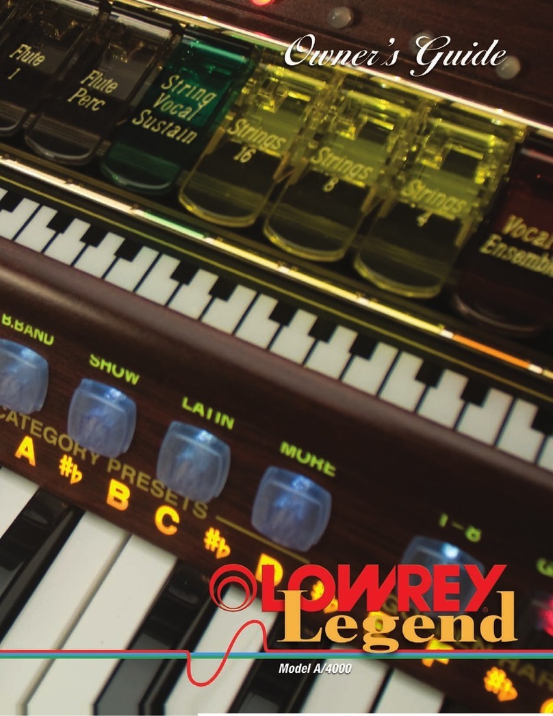 lowrey legend a4000 owner's guide