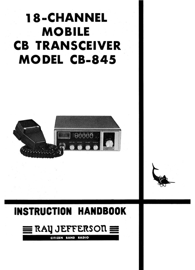 Ray Jefferson CB-845 Instruction handbook