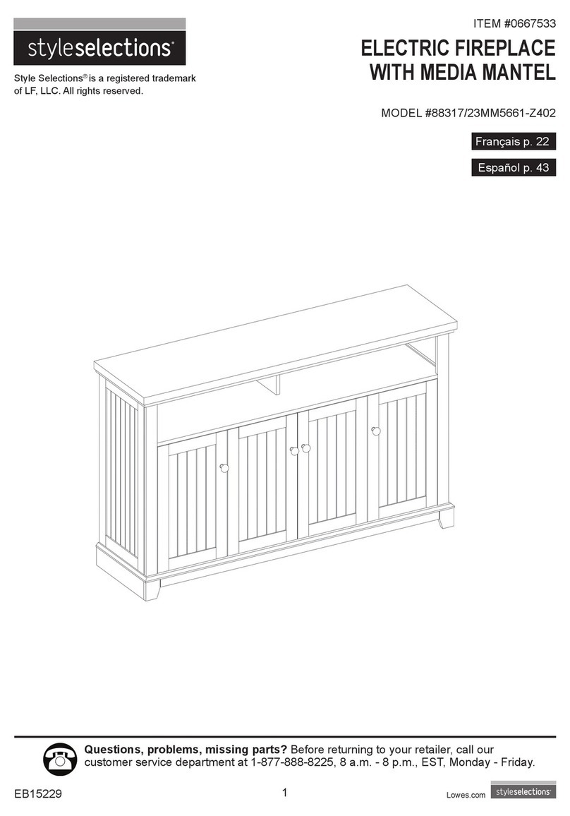 Style selections 88317/23MM5661-Z402 instruction manual