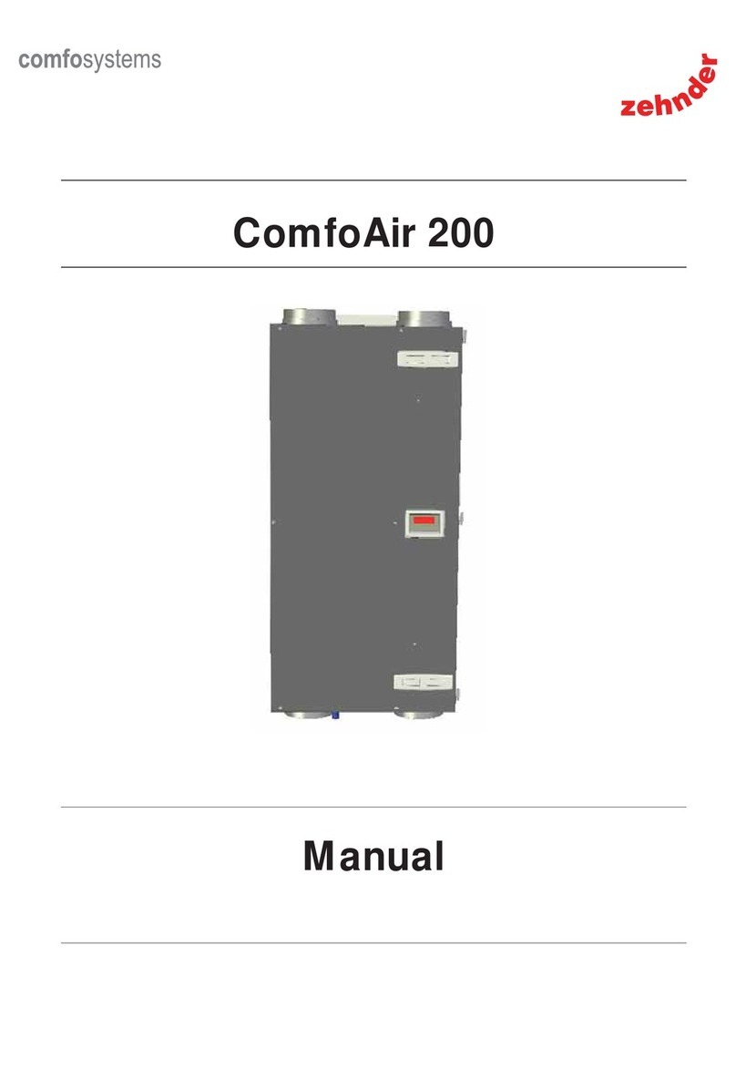 Zehnder Rittling ComfoAir 200 instruction manual