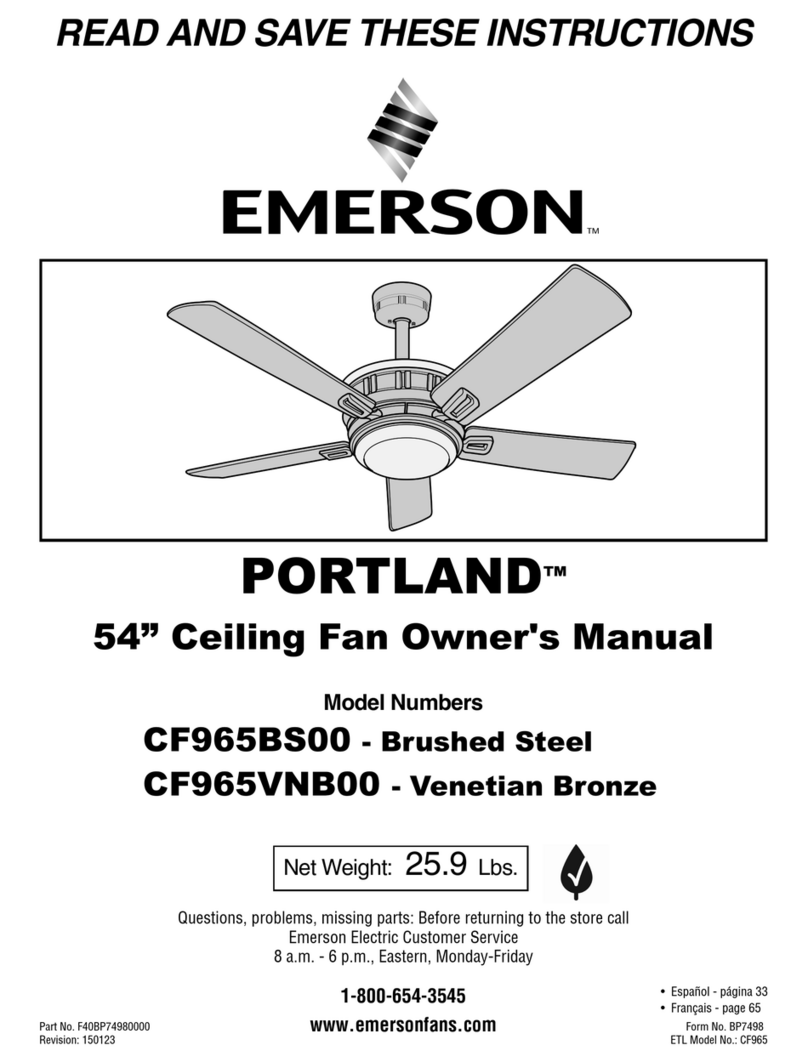 Emerson Portland CF965BS00 owner's manual