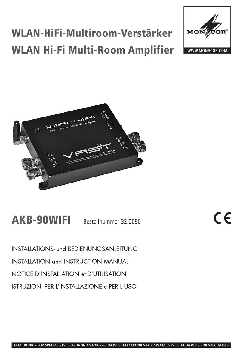 Monacor AKB-90WIFI Installation and instruction manual