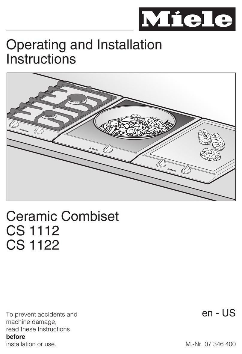 Miele CS 1112 Operating and installation instructions