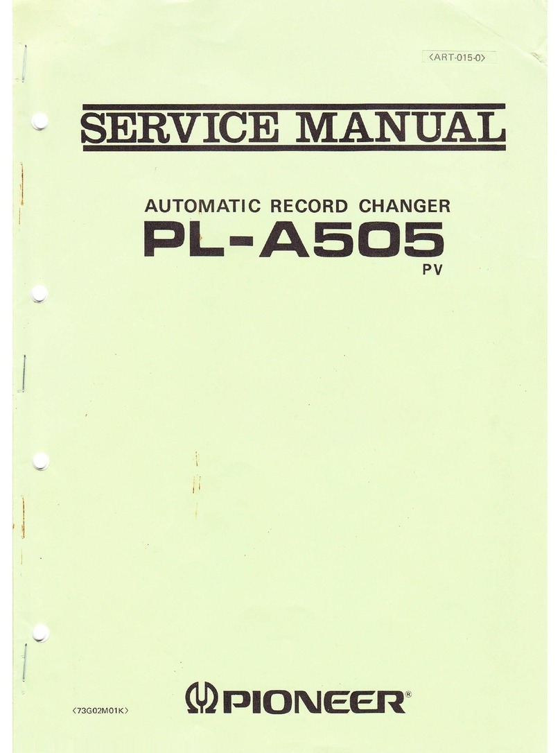 Pioneer PL-A505 User manual