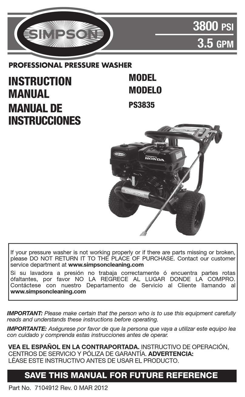 Simpson PS3835 User manual
