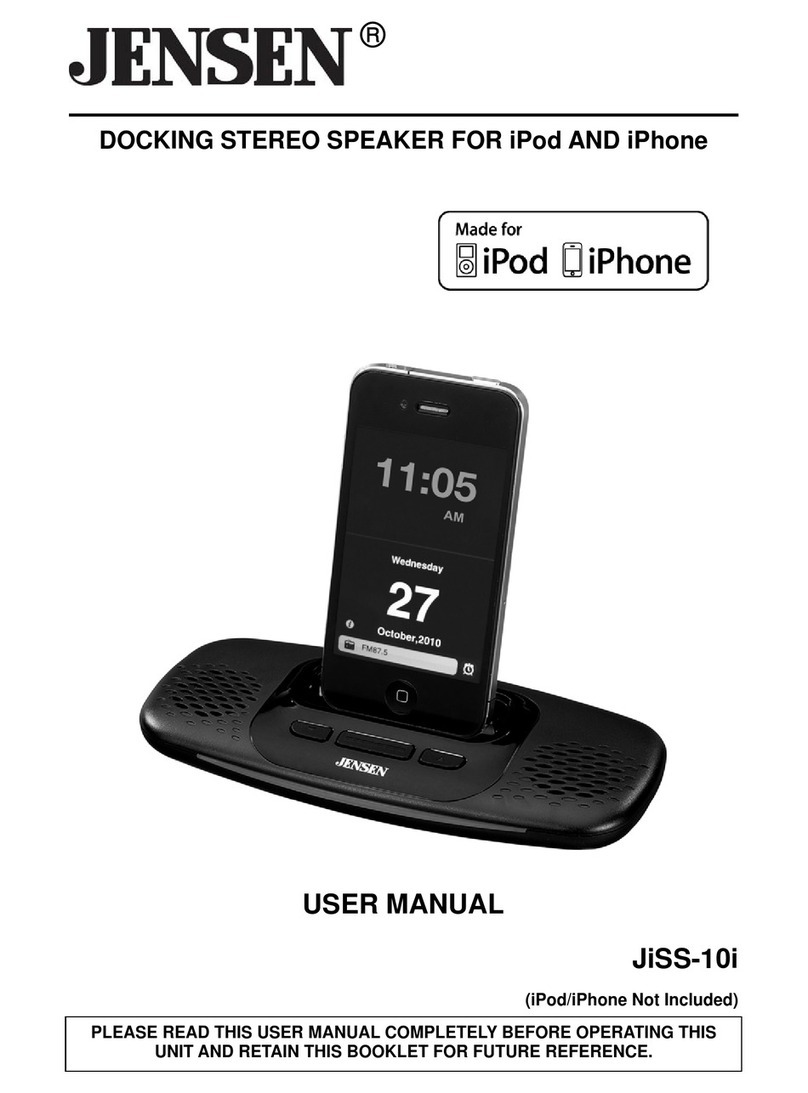 Jensen JiSS-10i User manual