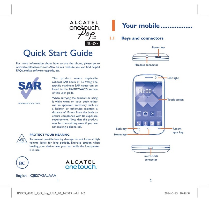 OneTouch POP C2 4032E User manual