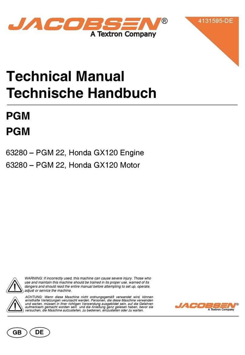 Jacobsen 63280 PGM 22 User manual