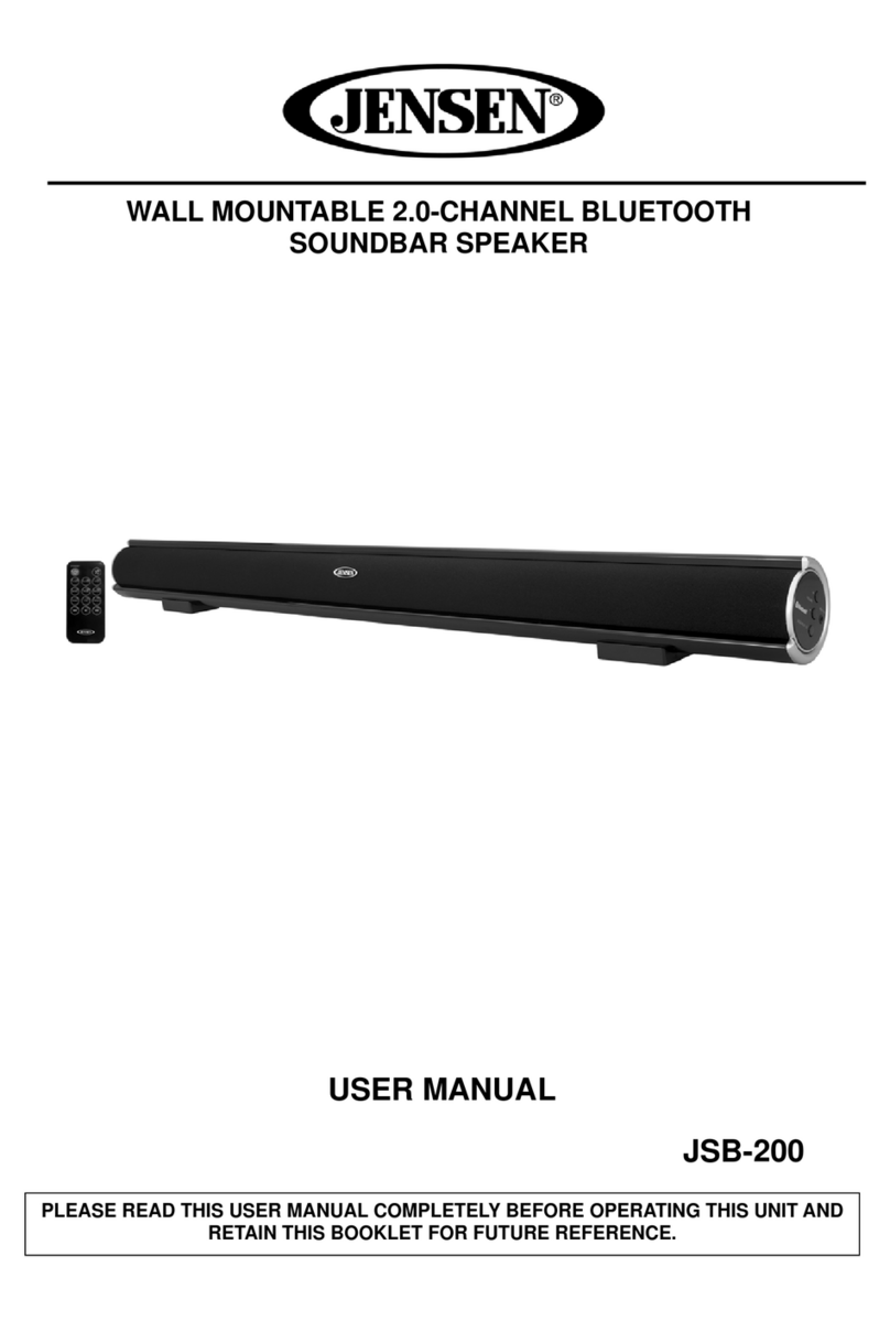 Jensen JSB-200 user manual