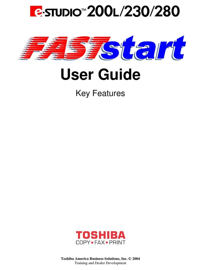 Toshiba e-STUDIO FASTstart 200L User manual