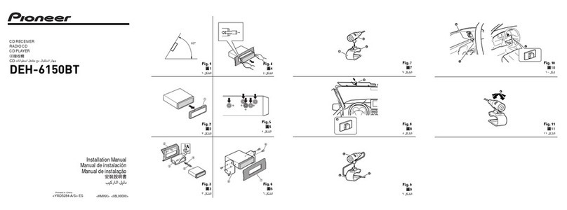 Pioneer DEH-6150BT installation manual
