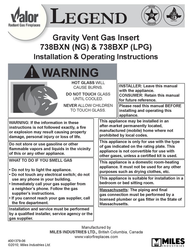 Legend 738BXN (NG) Installation & operating instructions Legend 738BXN (NG) Installation & operating instructions