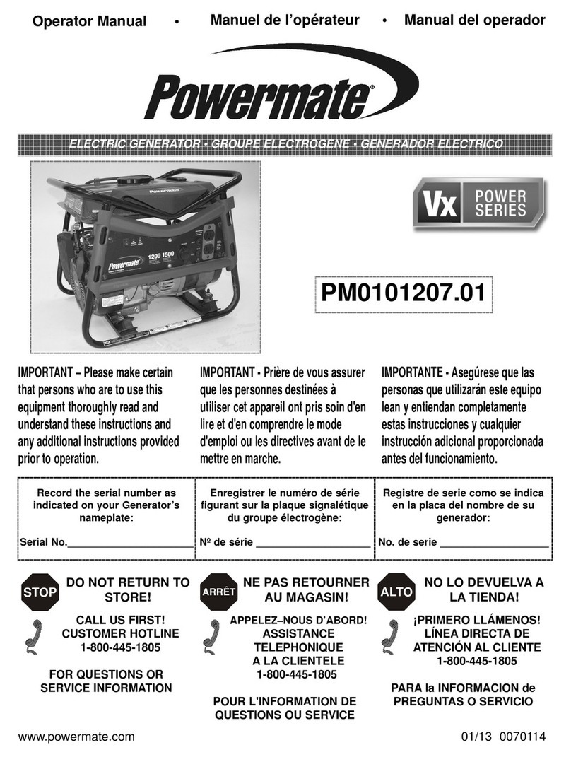 Powermate PM0101207.01 User manual