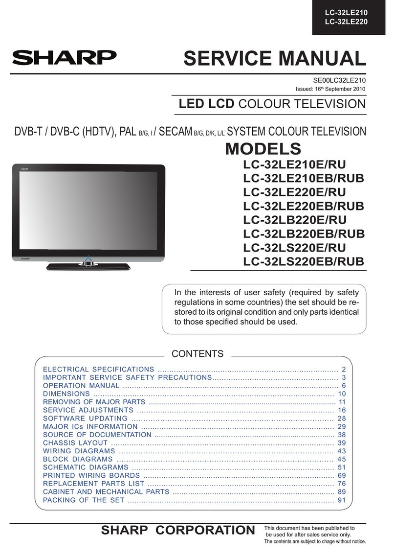 Sharp LC-32LE210 User manual