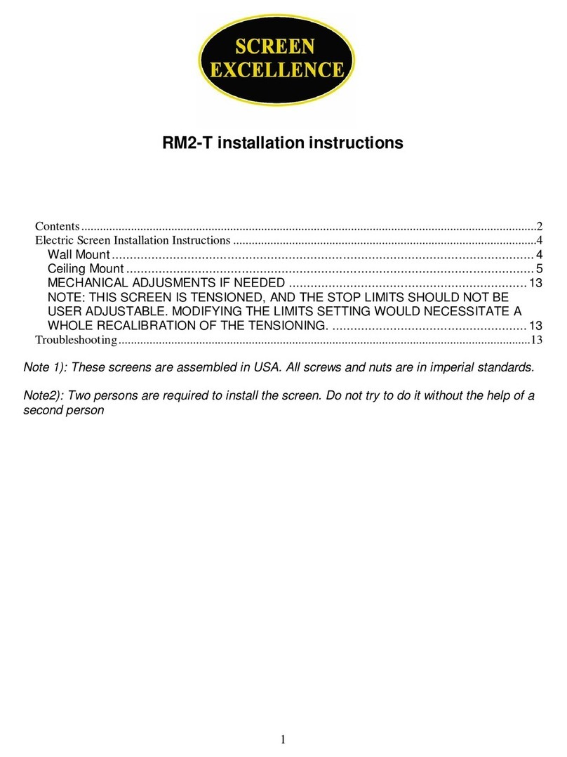 Screen Excellence RM2-T User manual