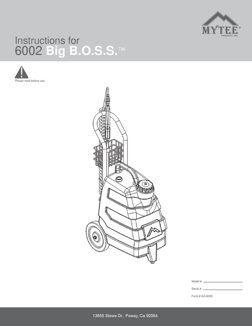 Mytee 6002 Big B.O.S.S. instructions