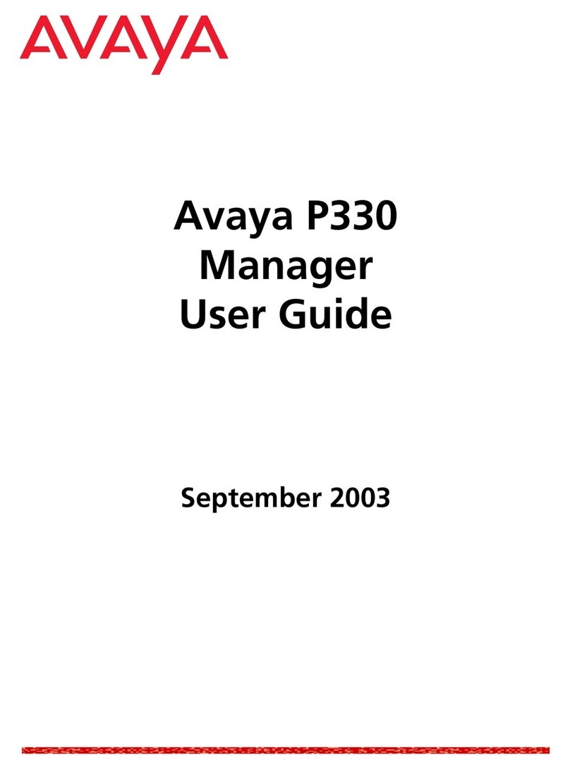 Avaya P330 User manual