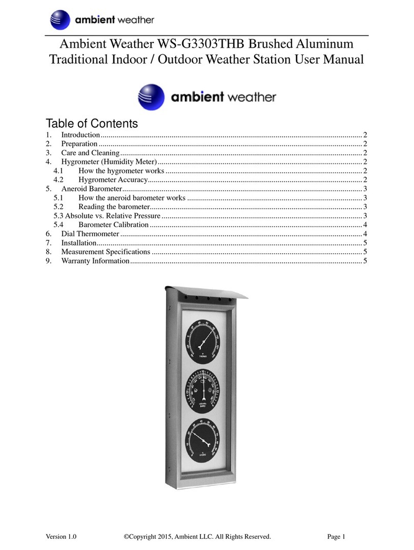 Ambient Weather WS-G3303THB user manual
