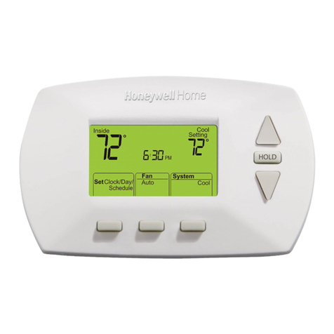 Honeywell PROGRAMMABLE THERMOSTAT RTH6350 User manual