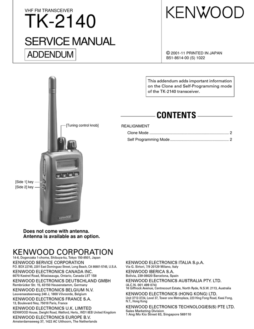 Kenwood TK-2140 User manual