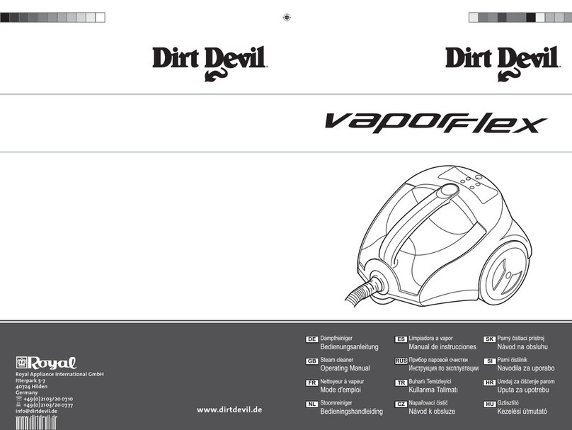 Dirt Devil Vaporflex M3101 User manual Dirt Devil Vaporflex M3101 User manual