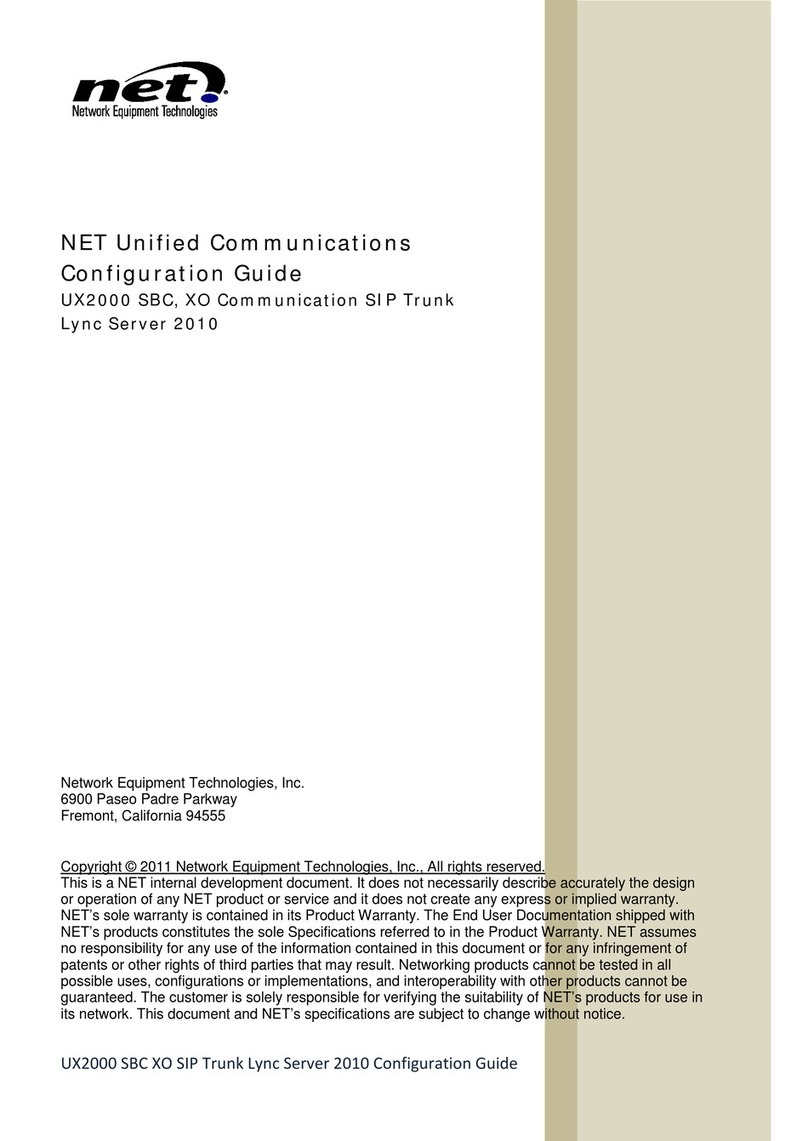 NET UX2000 SBC Configuration guide