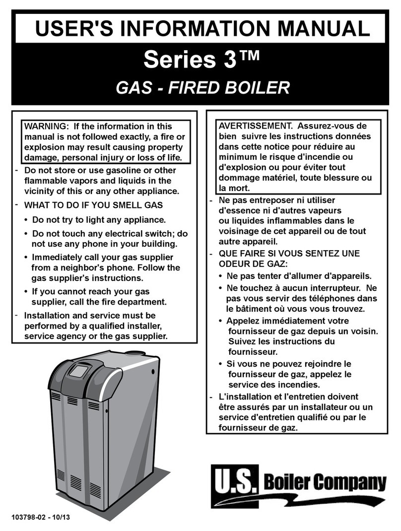 U.S. Boiler Company SERIES 3 User's information manual U.S. Boiler Company SERIES 3 User's information manual