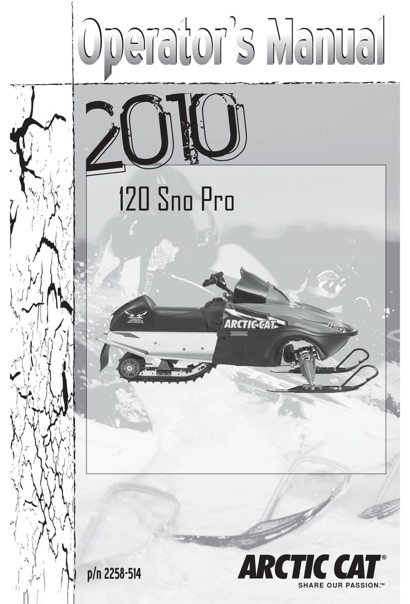 Arctic Cat 120 sno pro Operator's manual
