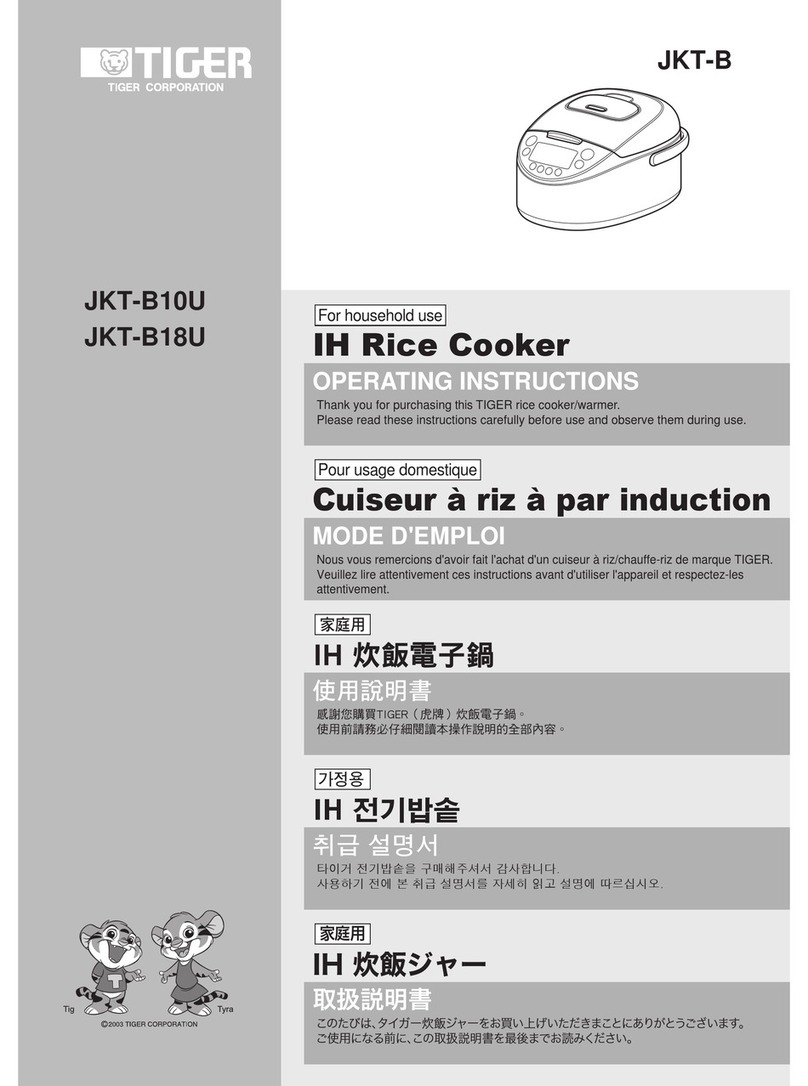 Tiger JKT-B10U User manual