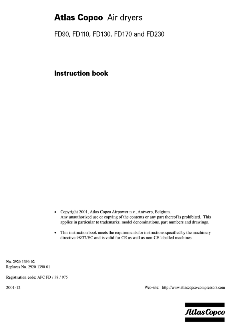 Atlas Copco FD90 Instruction booklet