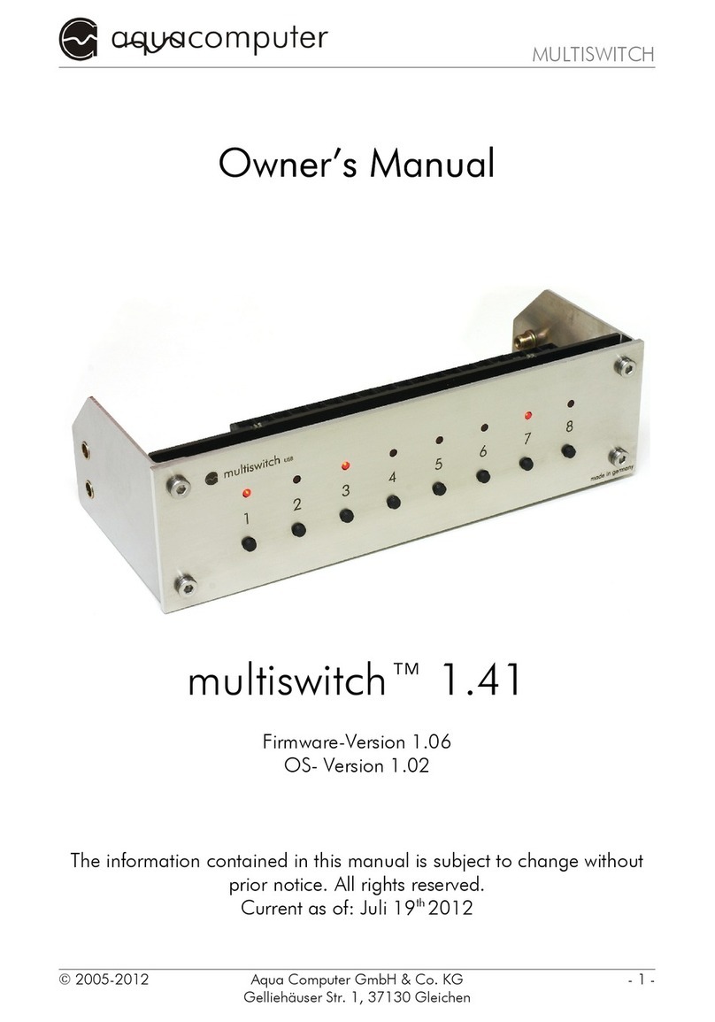 Aqua Computer multiswitch 1.41 owner's manual