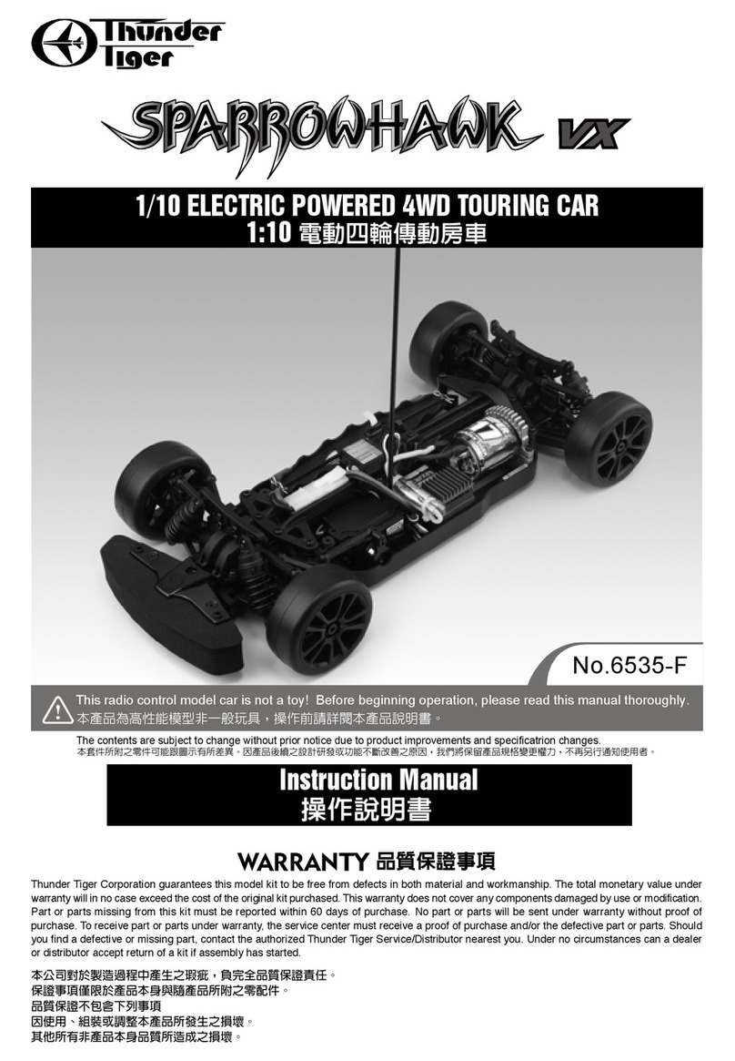 THUNDER TIGER SparrowHawk VX instruction manual