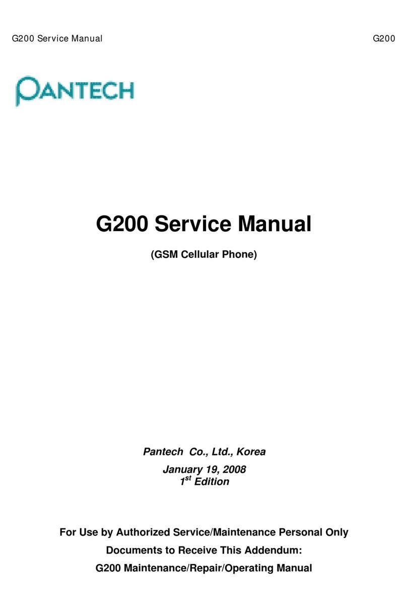 Pantech G200 User manual
