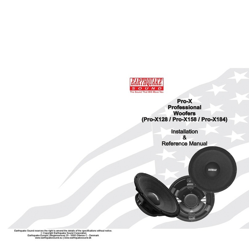 EarthQuake Pro-X128 Installation and operating manual