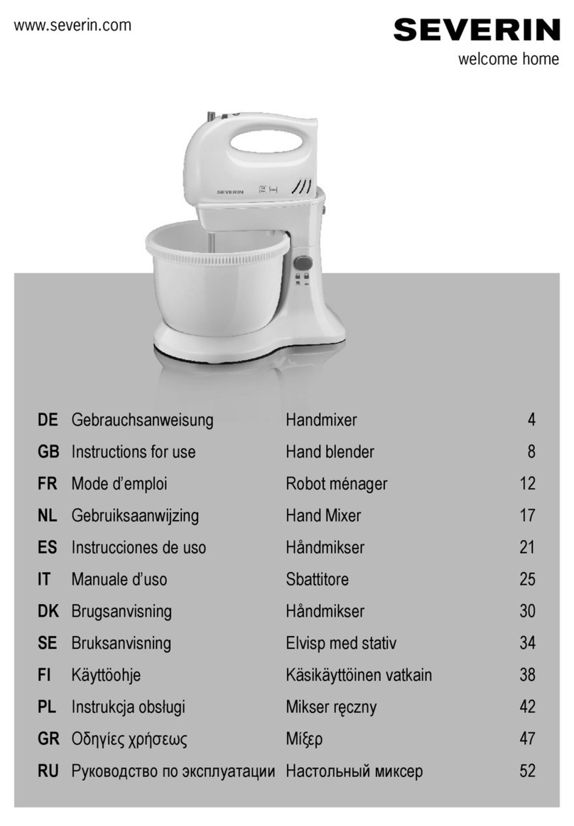 SEVERIN 3810 User manual SEVERIN 3810 User manual