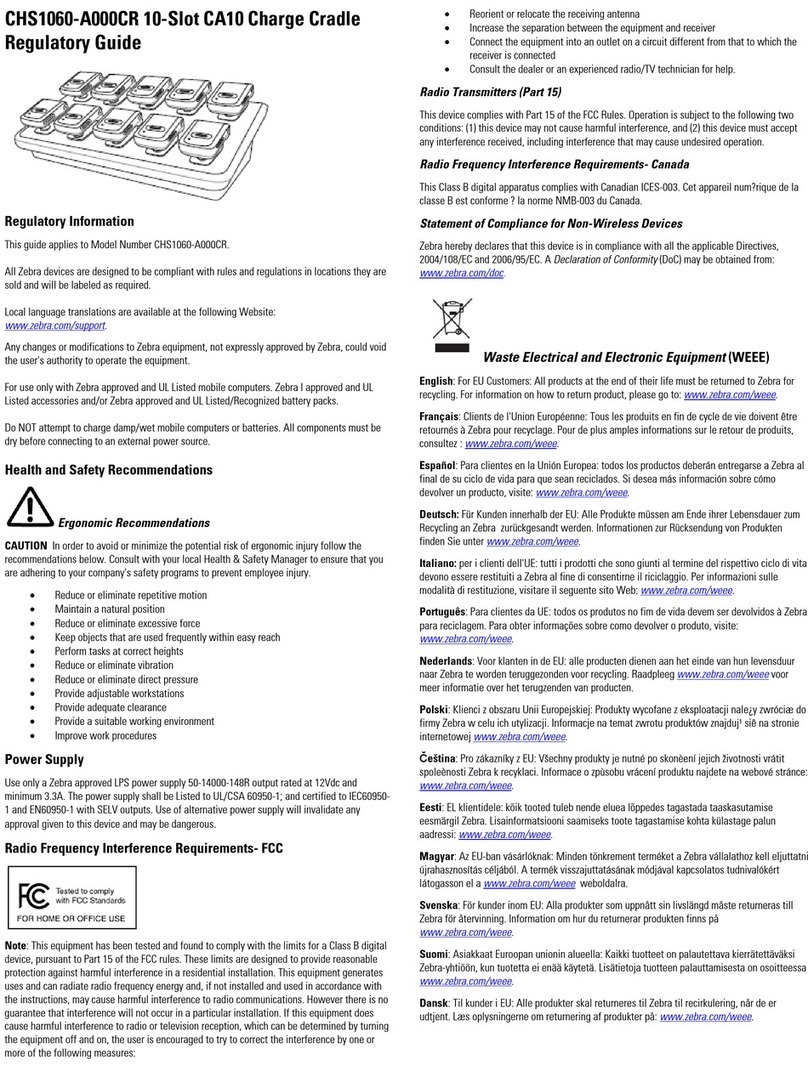 Motorola CHS1060-A000CR Owner's manual
