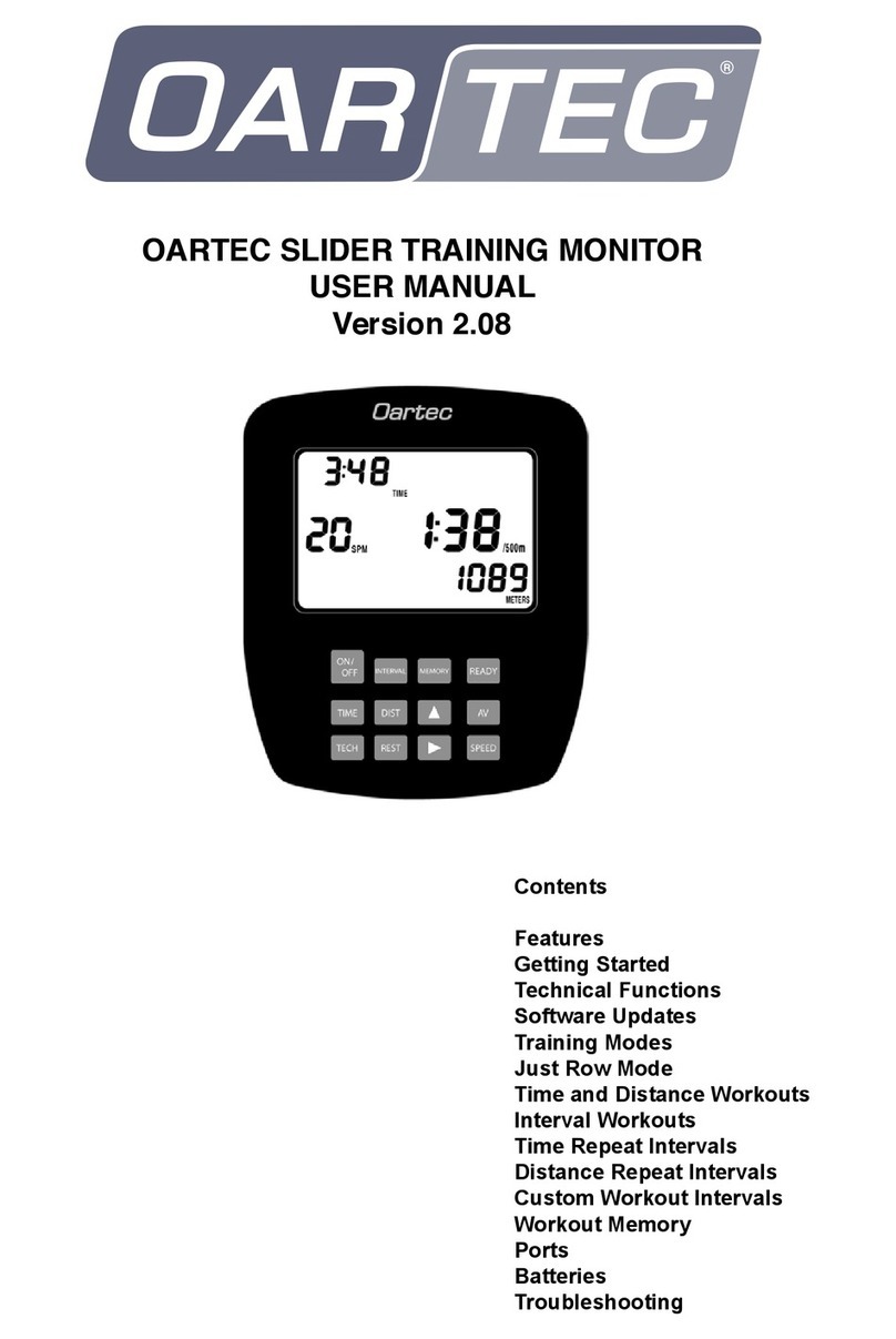 OARTEC TRAINING MONITOR user manual OARTEC TRAINING MONITOR user manual