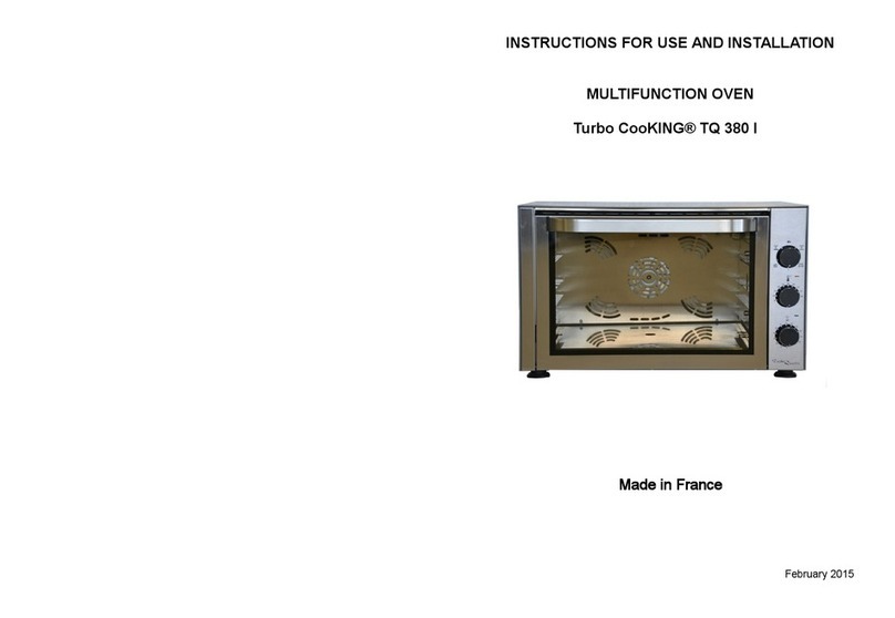 Roller Grill Turbo CooKING TQ 380 I Instructions for use and installation