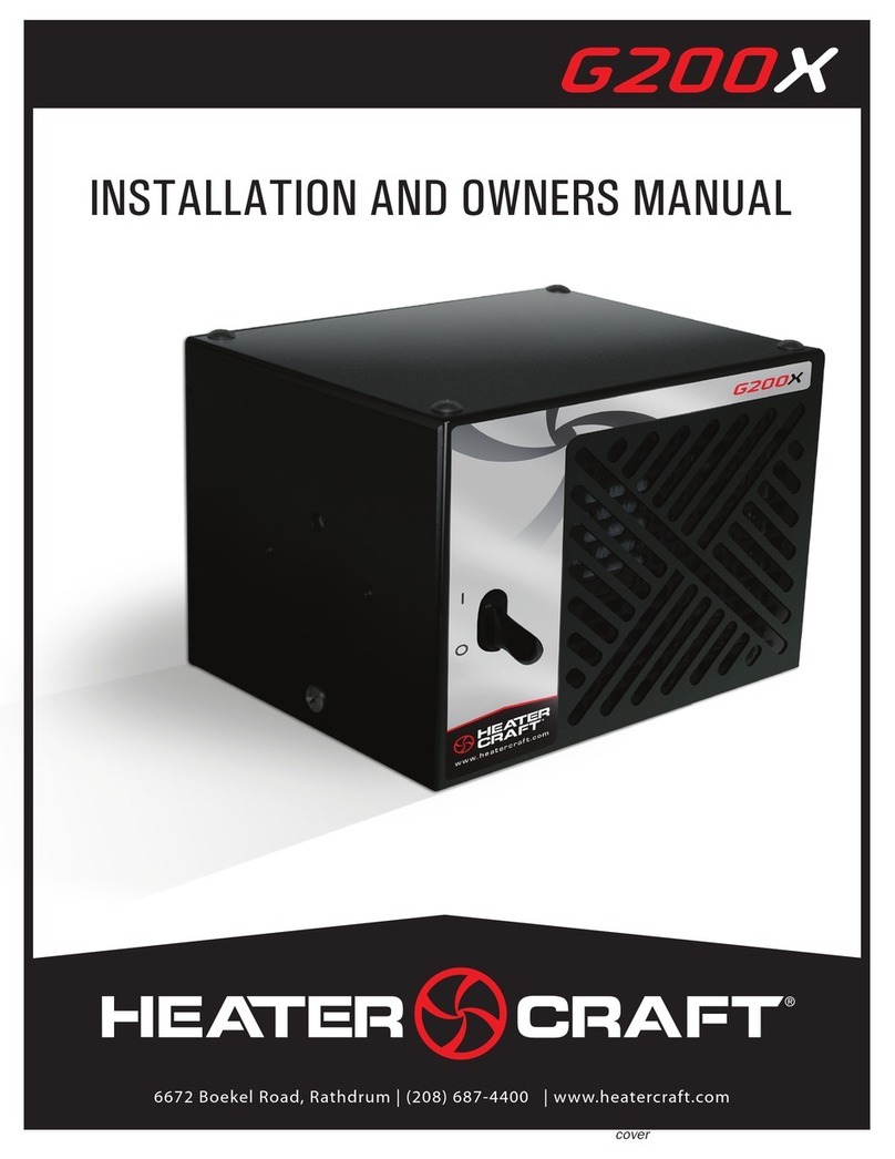 Heater Craft G200X Installation and owner's manual
