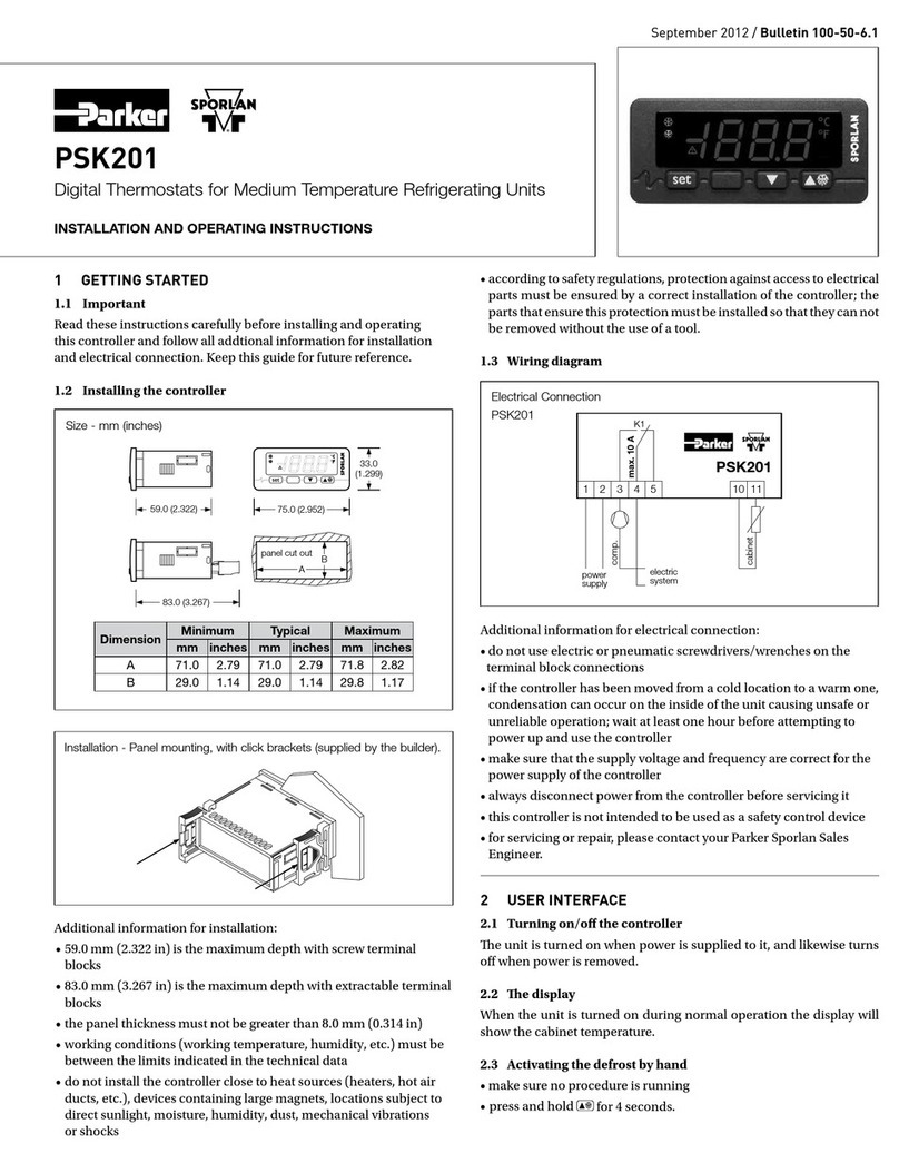 Sporlan PSK201 User manual
