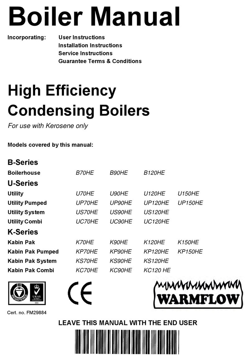 WarmFlow BoilerhouseB70HE user manual