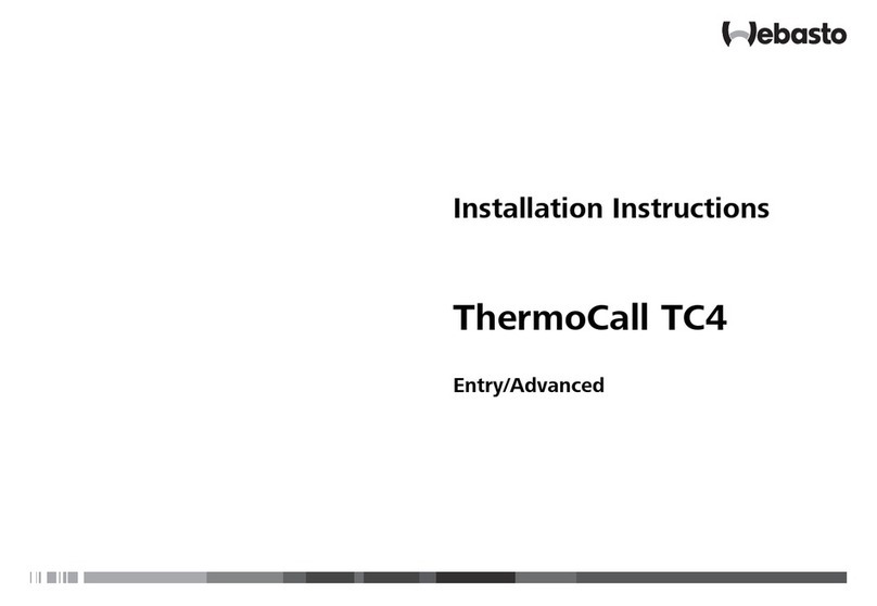 Webasto ThermoCall TC4 User manual Webasto ThermoCall TC4 User manual
