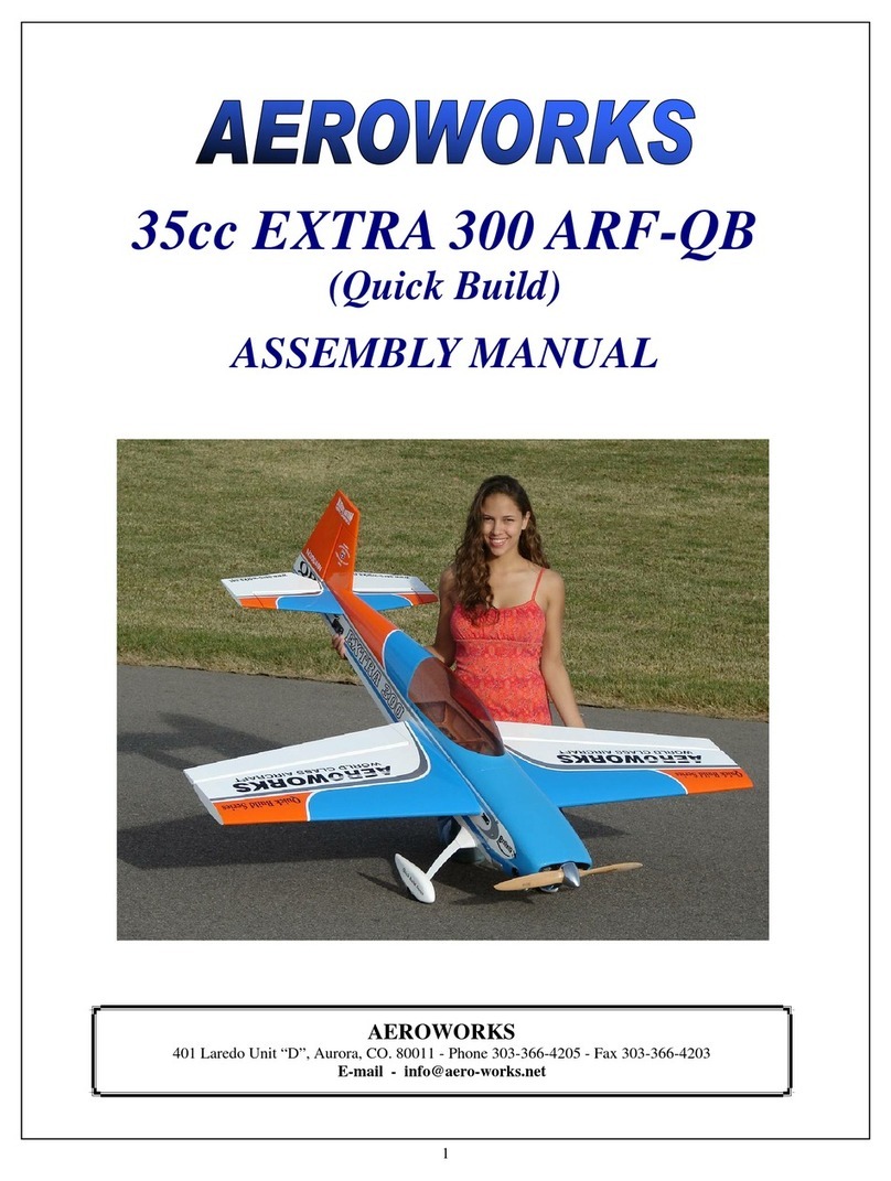 AeroWorks 35cc EXTRA 300 ARF-QB Assembly manual AeroWorks 35cc EXTRA 300 ARF-QB Assembly manual
