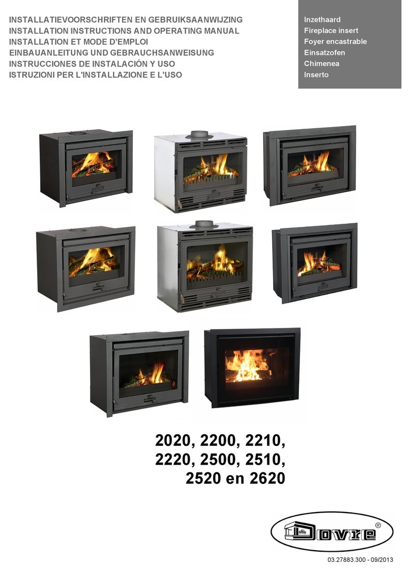 Dovre Dovre Fireplace 2020 Parts list manual