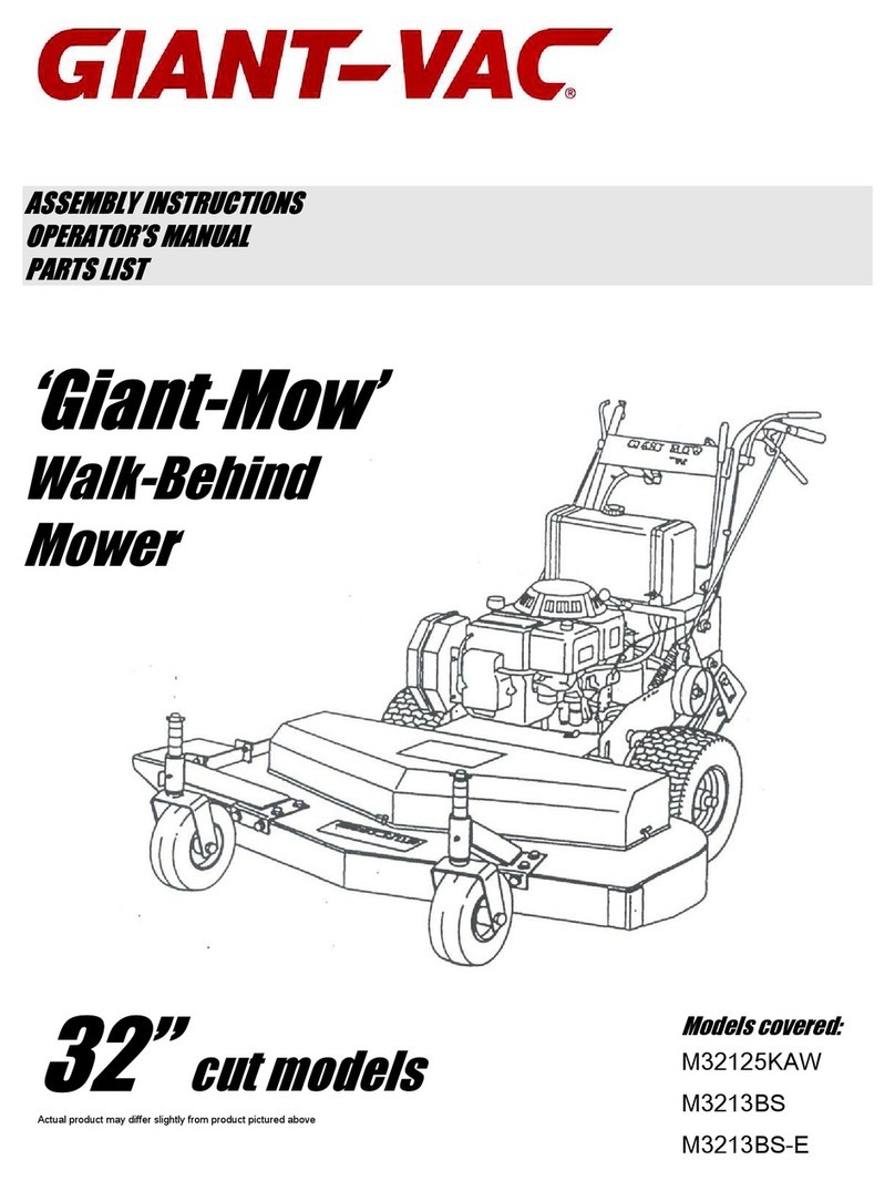 Giant-Vac M32125KAW Assembly instructions and operator's manual