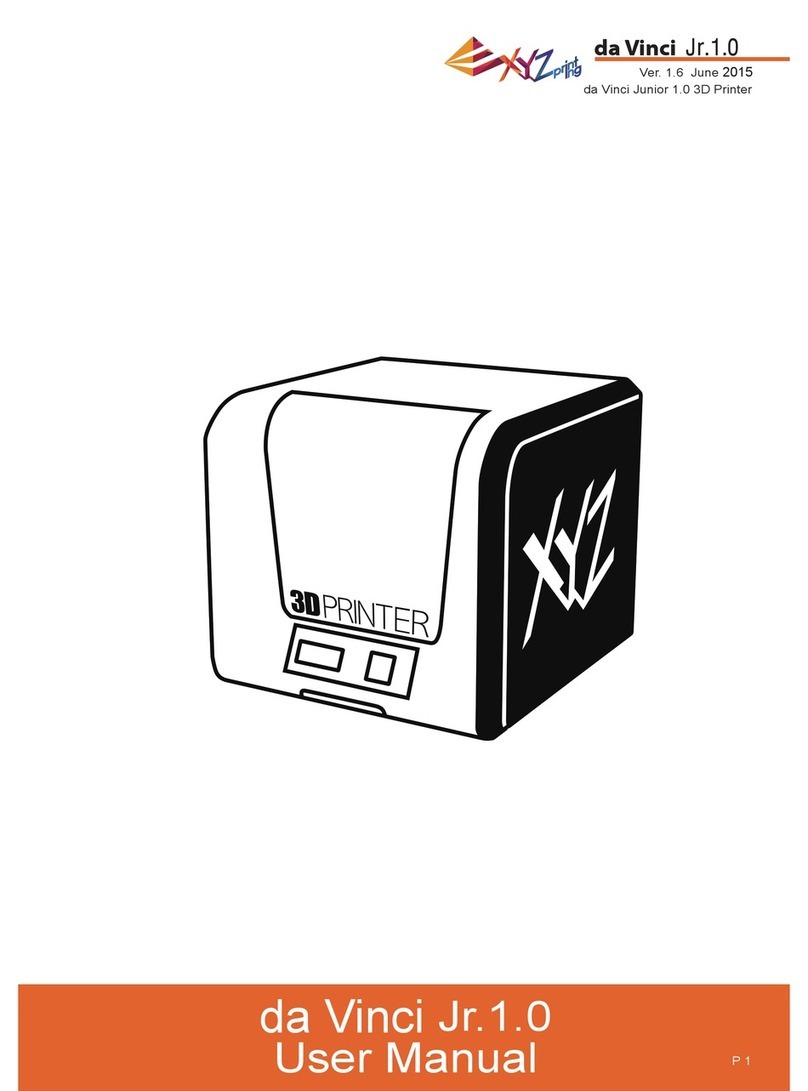 XYZ Printing da Vinci Jr.1.0 User manual