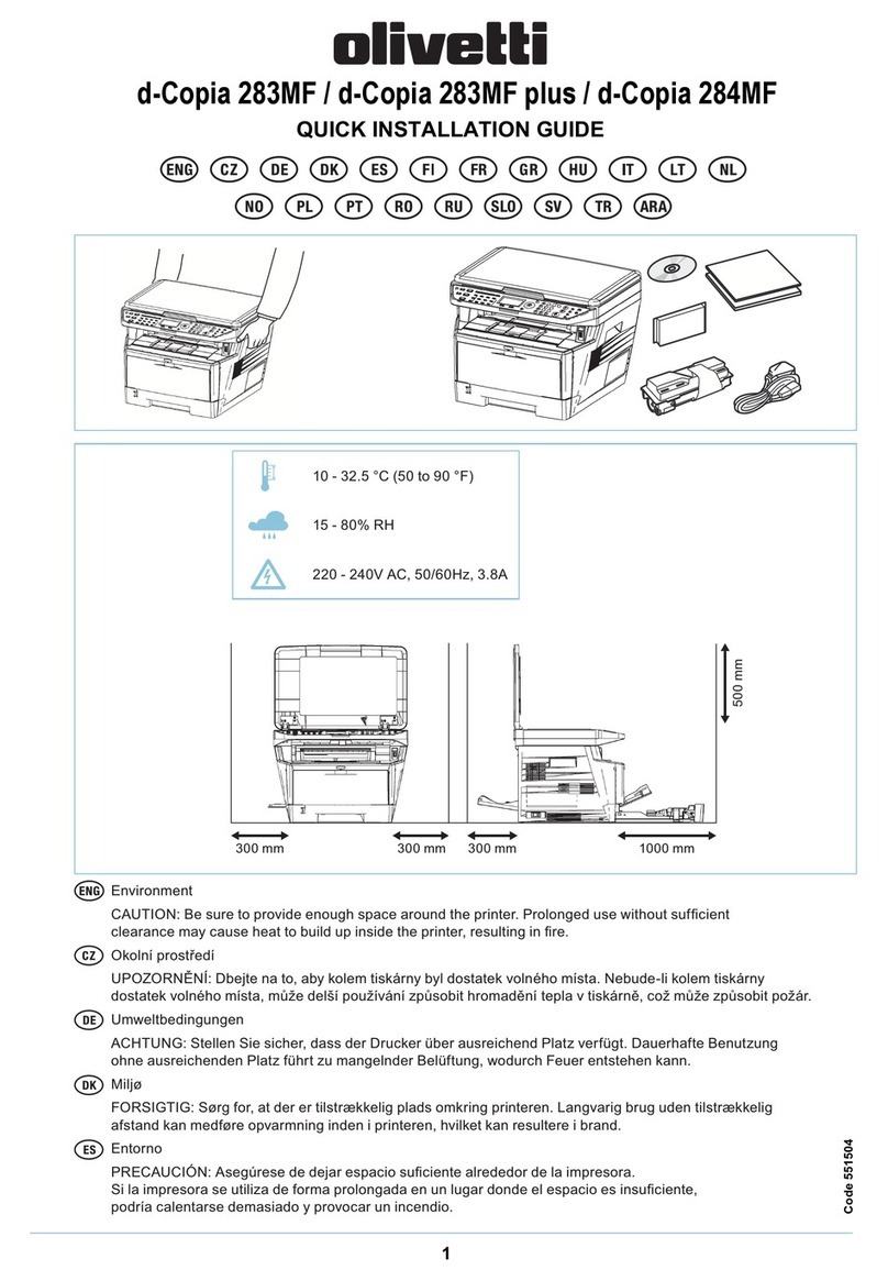 Olivetti d-Copia 283MF User manual
