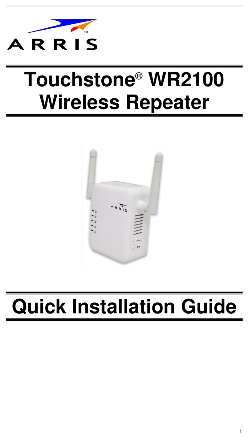Arris Touchstone WR2100 Quick installation guide
