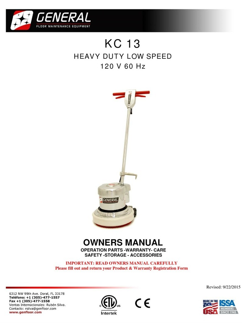 General KC 13 owner's manual